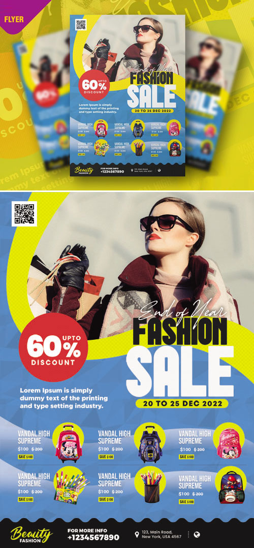 Fashion Sale Flyer PSD Template