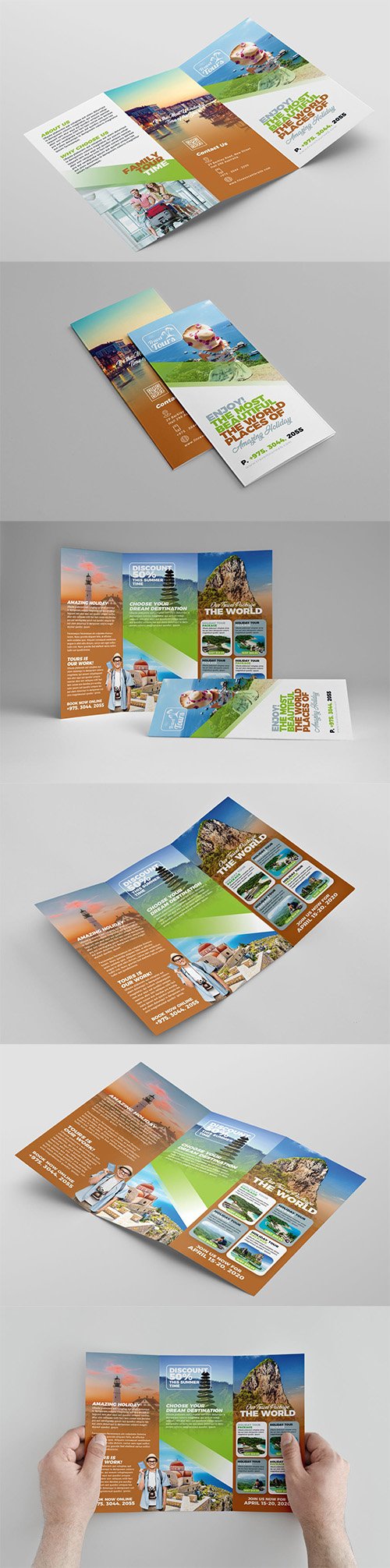 Travel Trifold Brochure PSD