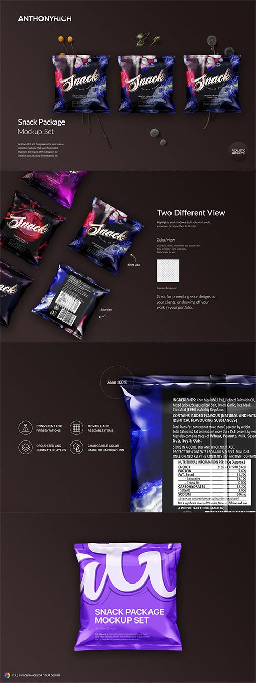 Snack Package Mockup