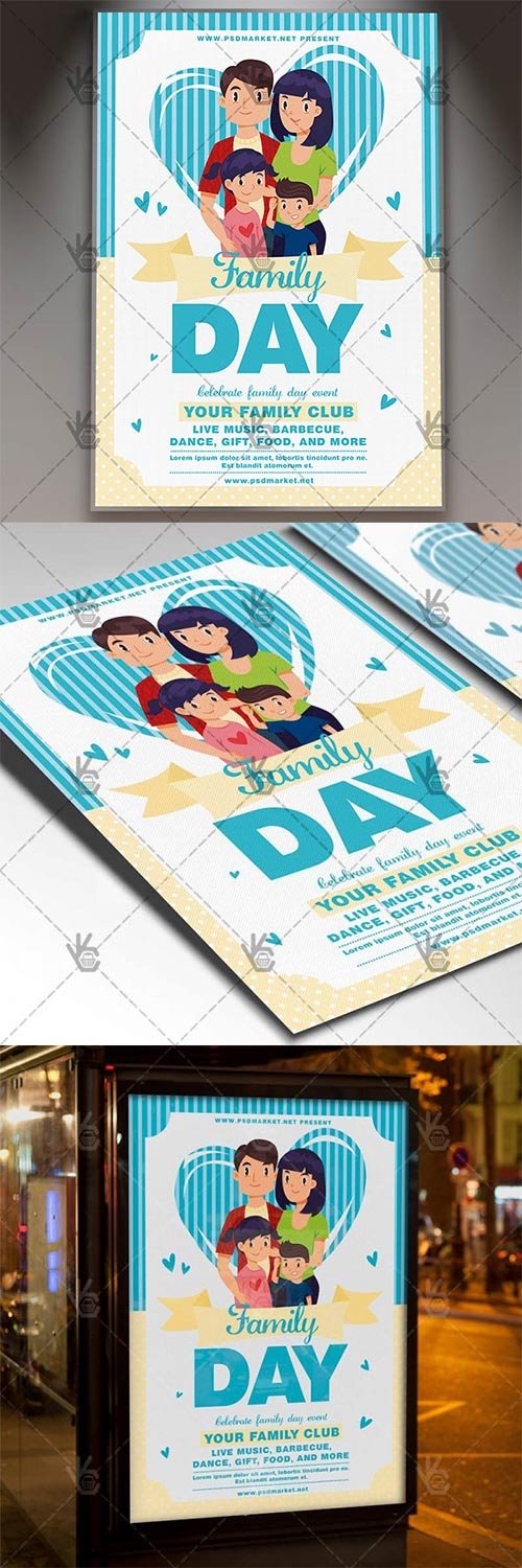 Family Day Party - Community Flyer PSD Template