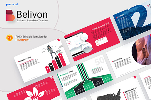 Belivon Pitch Deck PowerPoint Template