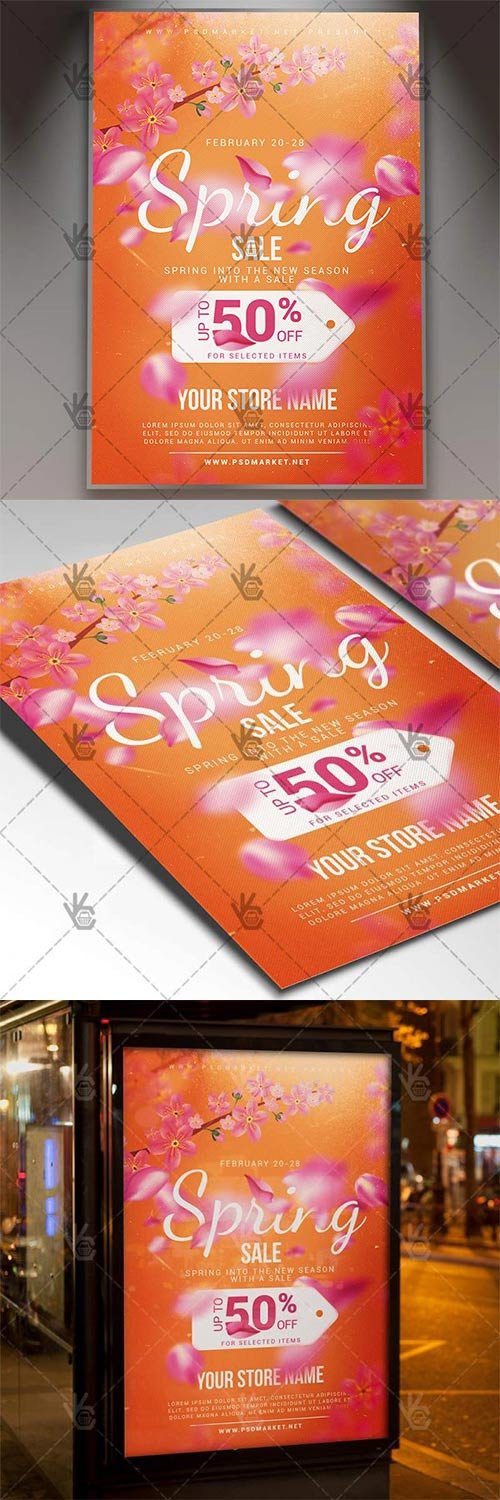 Spring Sale - Seasonal Flyer PSD