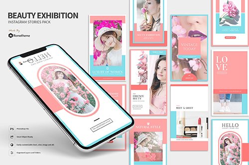 Beauty Exhibition - Instagram Stories Pack