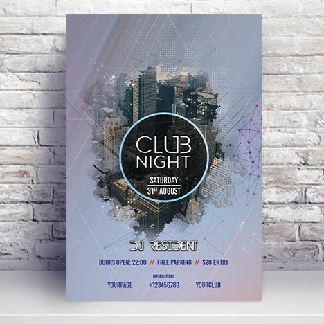 Club Night - Premium flyer psd template