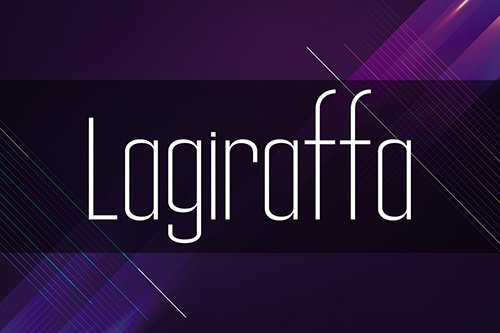 Lagiraffa Font
