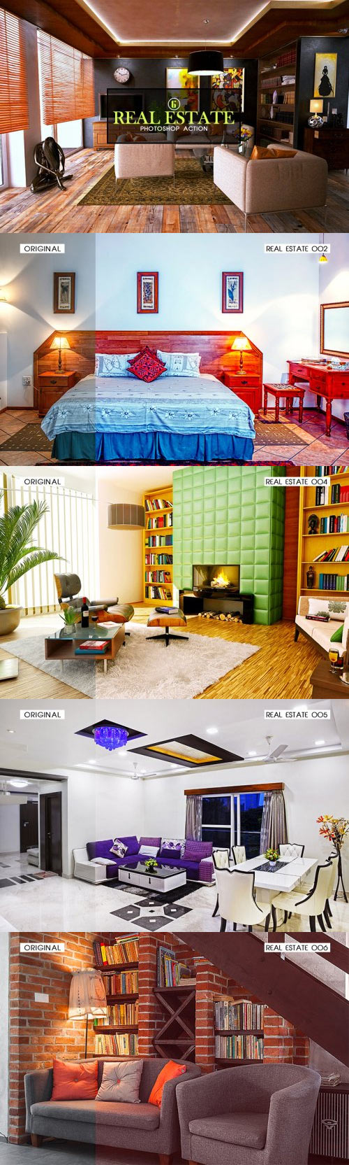 6 Real Estate Photoshop Action