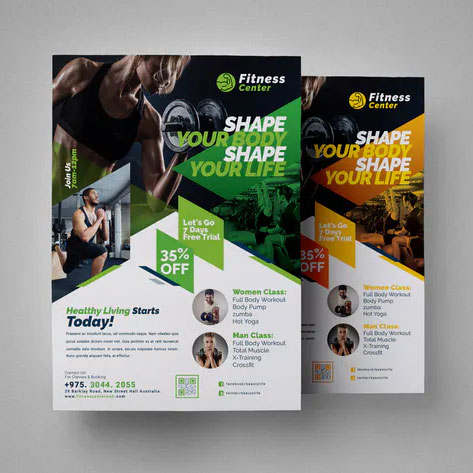 Fitness Flyer PSD