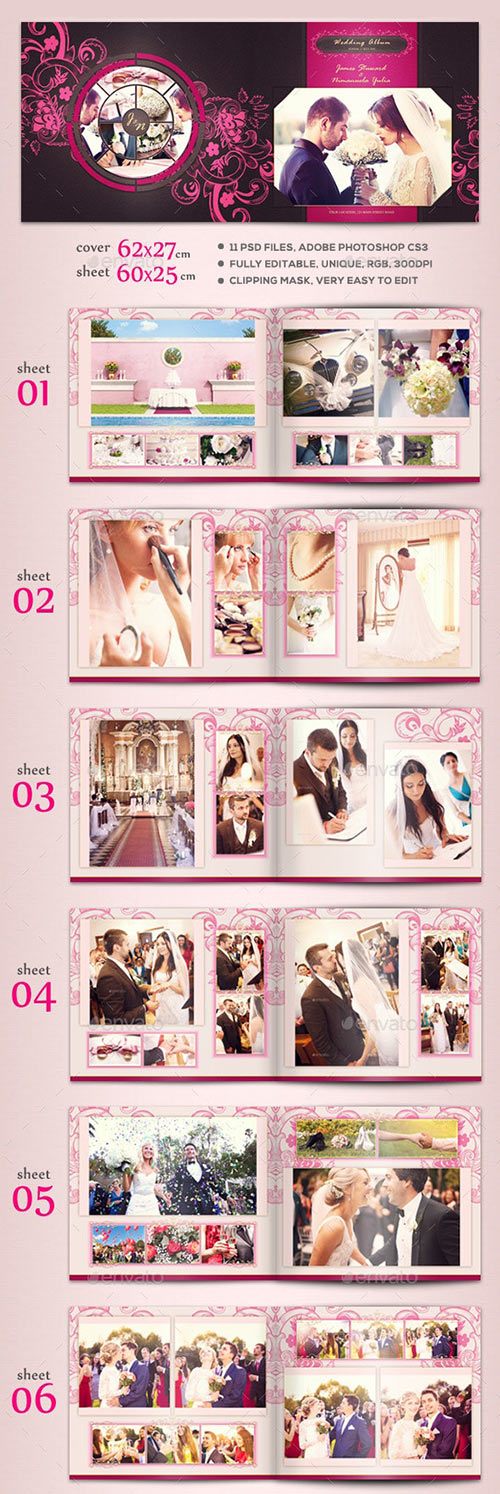 Elegant Wedding Album Template 16105470