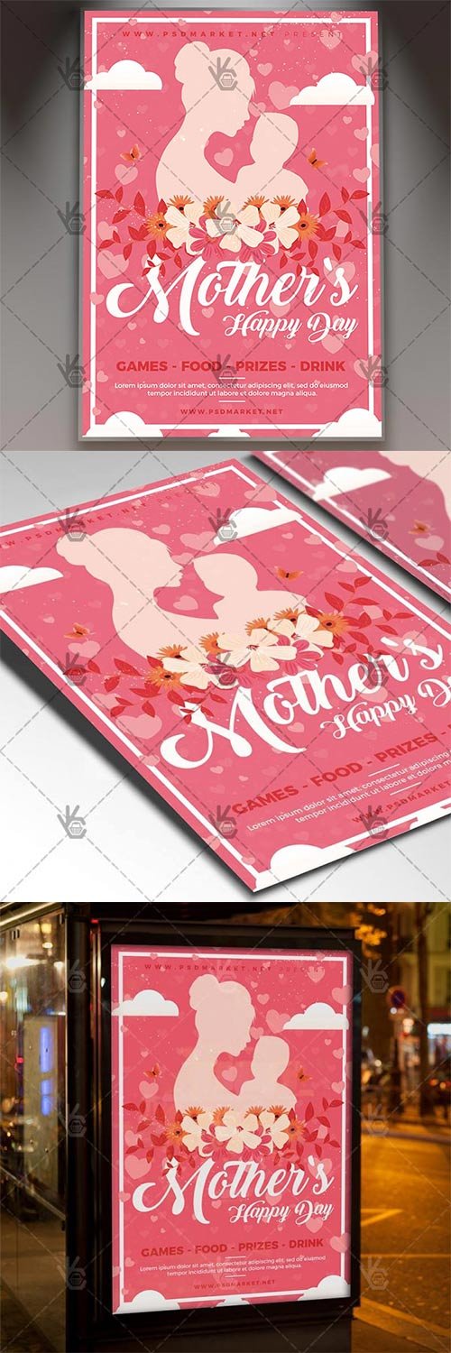 Mothers Day 2018 Flyer - Club PSD Template