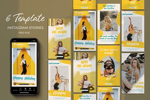 Download Yellow Holy Instagram Stories Psd Social Media Templates Free Psd Templates PSD Mockup Templates