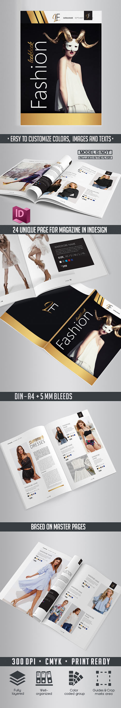 Fashion Product Brochure Catalog A4 template
