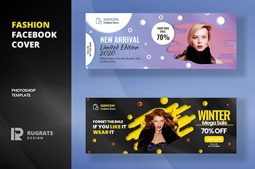 Fashion R8 Facebook Cover Template PSD