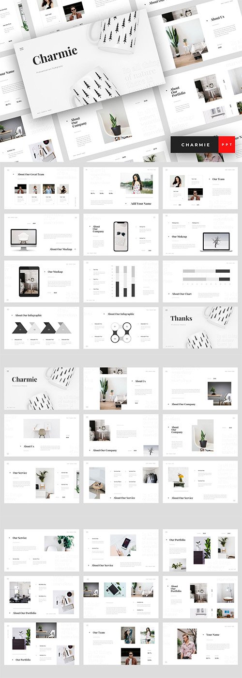 Charmie - Creative PowerPoint, Keynote and Google Slides Templates