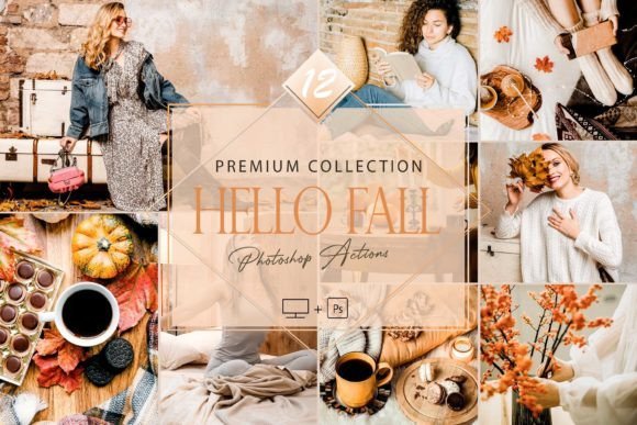 12 Photoshop Actions, Hello Fall Ps