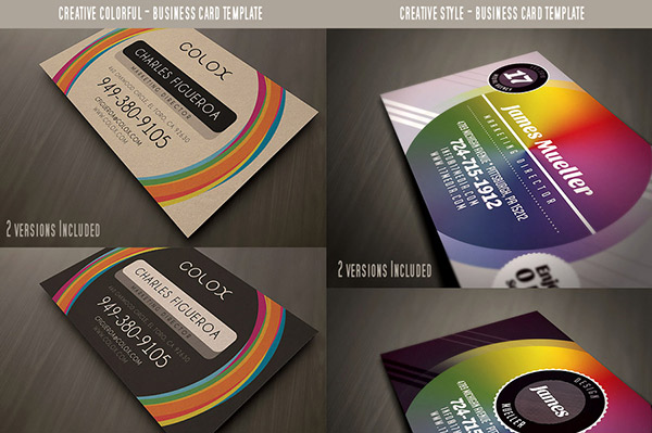 Colorful Business Card Templates