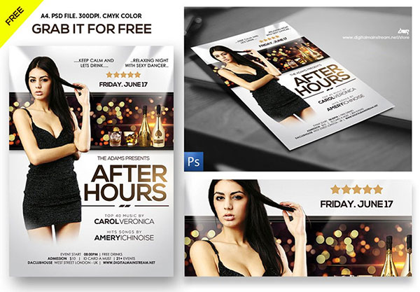After Hours Party Flyer Template