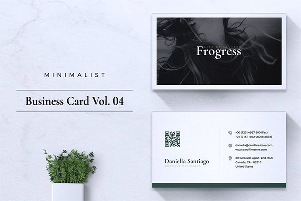 Modern Minimalist Business Card Vol. 04