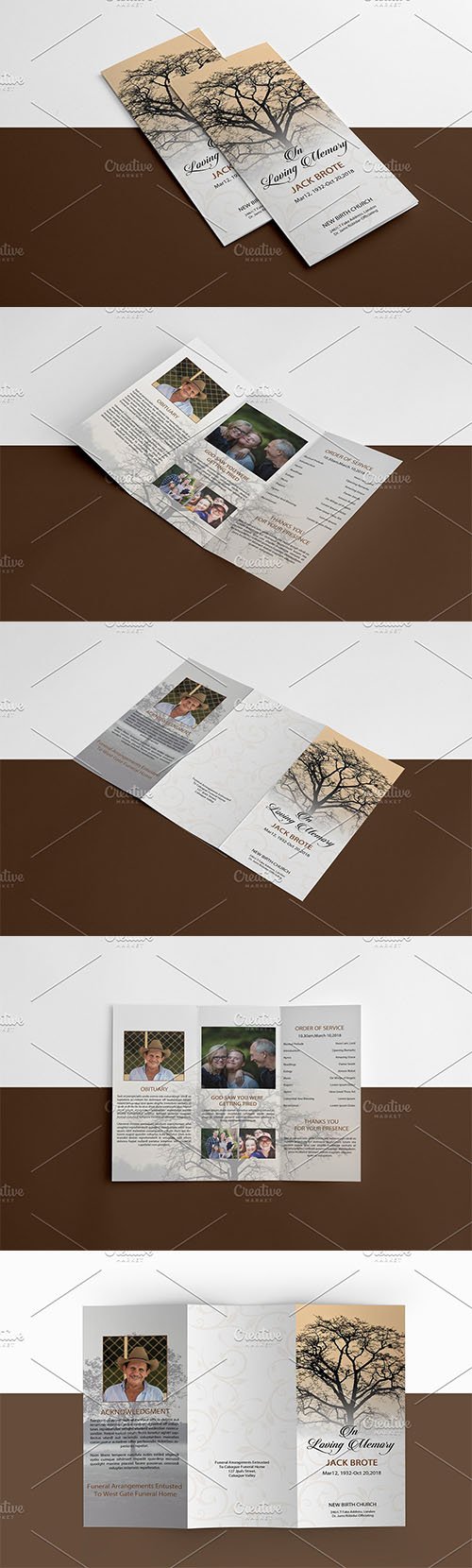 Trifold Funeral Template - V849 3283833