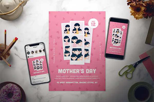 Mothers Day Flyer Set