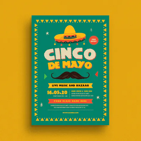 Cinco De Mayo Event Flyer PSD