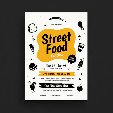 Street Food Event Flyer