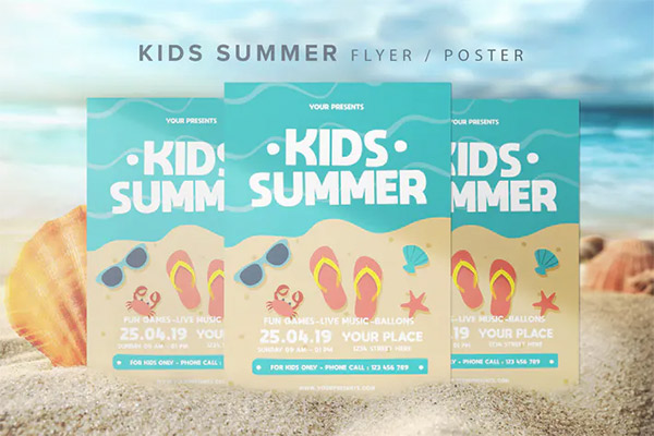 Kids Summer Flyer PSD