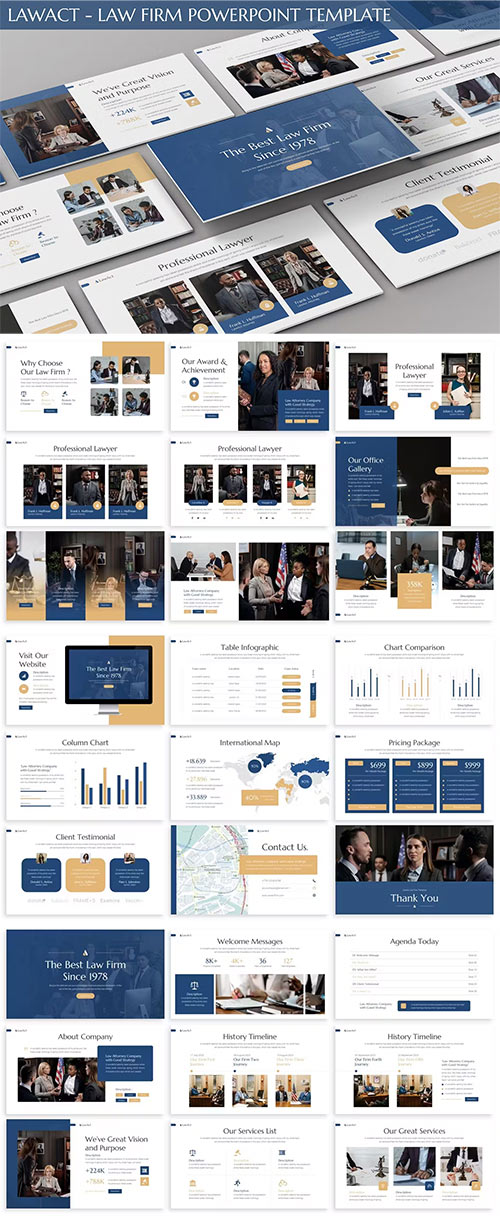 Lawact - Law Firm Powerpoint Template