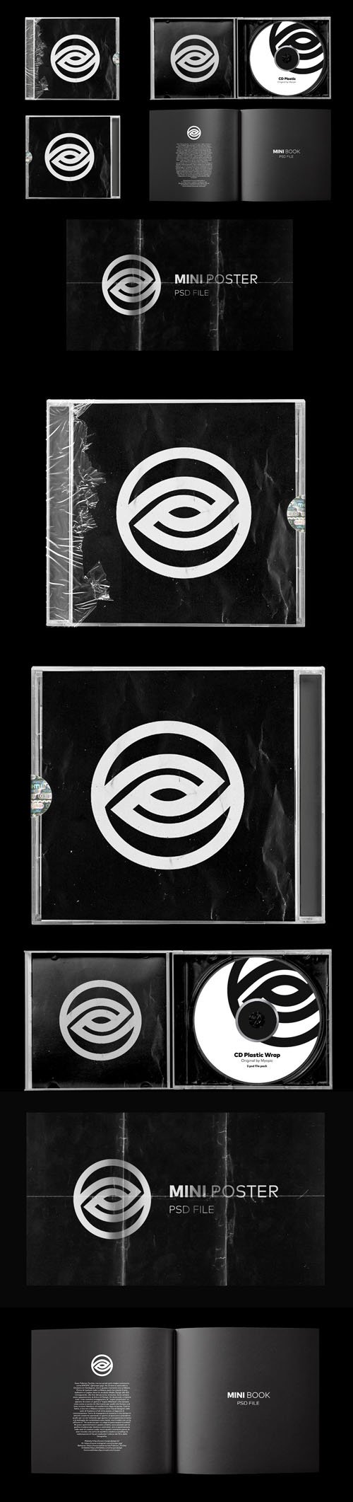 CD Mockups Set in PSD