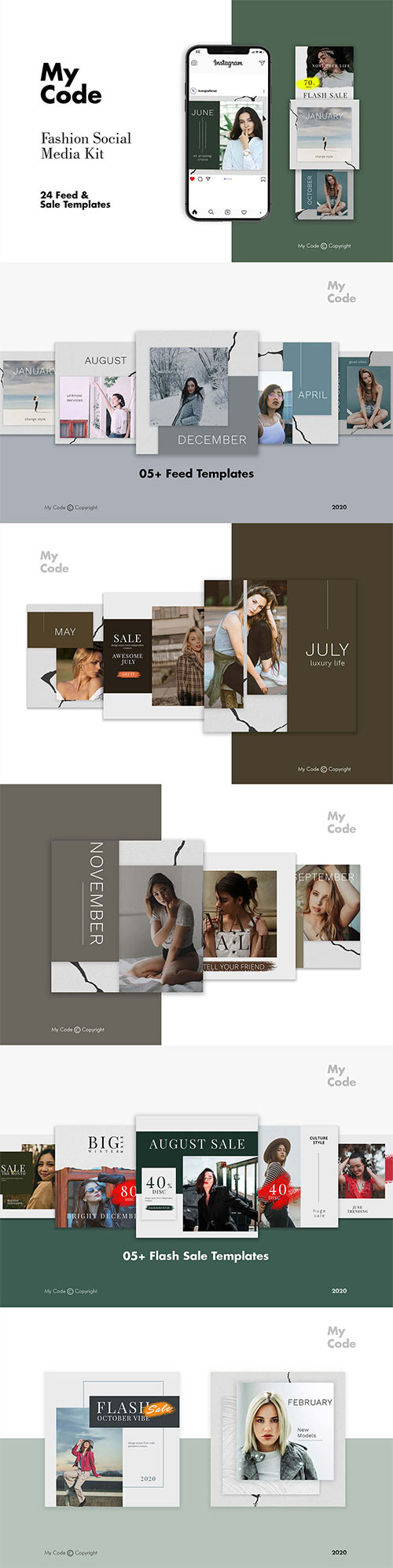 Free Fashion Instagram Post Templates