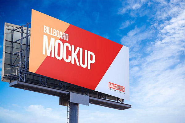 Advertisement Billboard Mockup PSD
