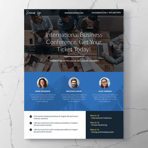 Modern Business Flyer PSD