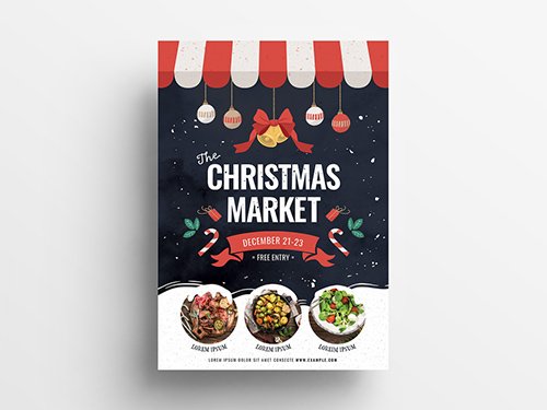 Christmas Markets Flyer Layout