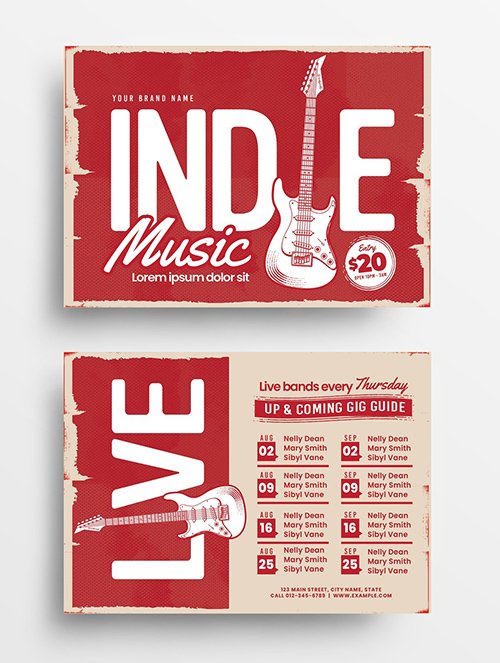 Indie Music Night Flyer Layout