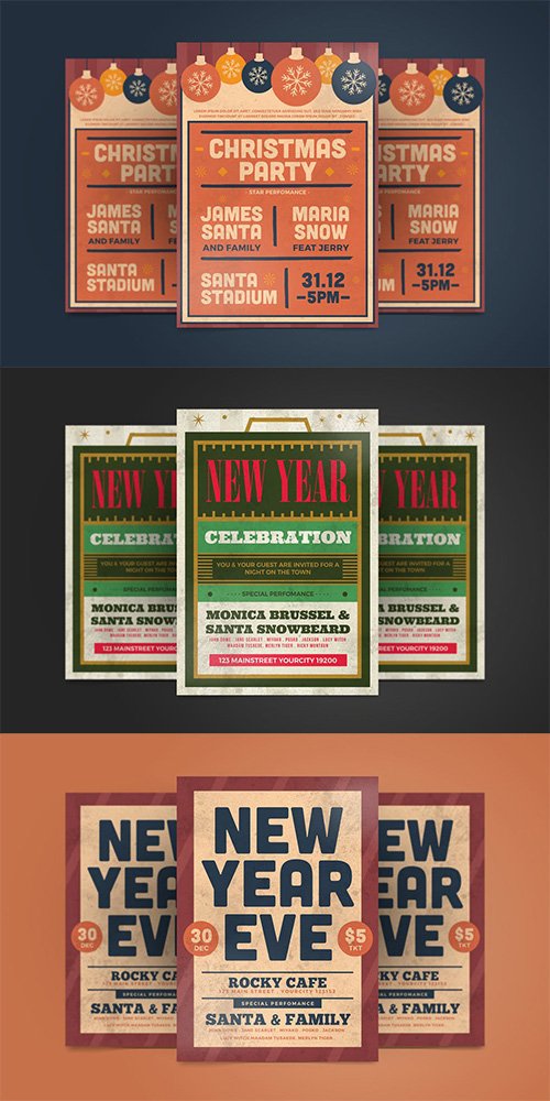 New Year Flyer and Christmas