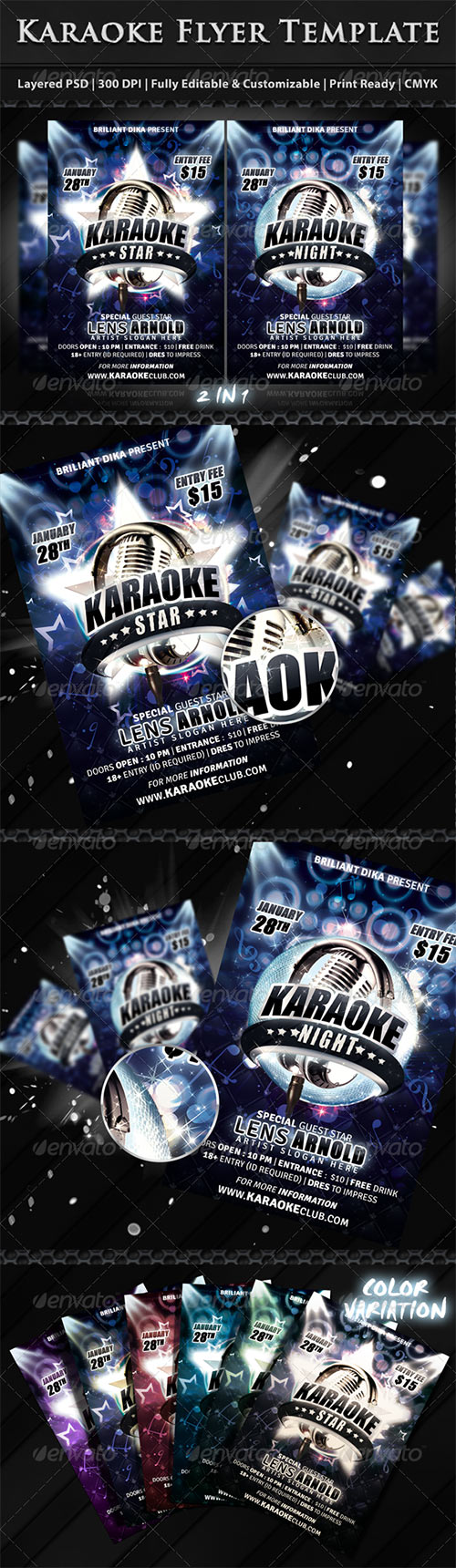 GraphicRiver - Karaoke Party Flyer