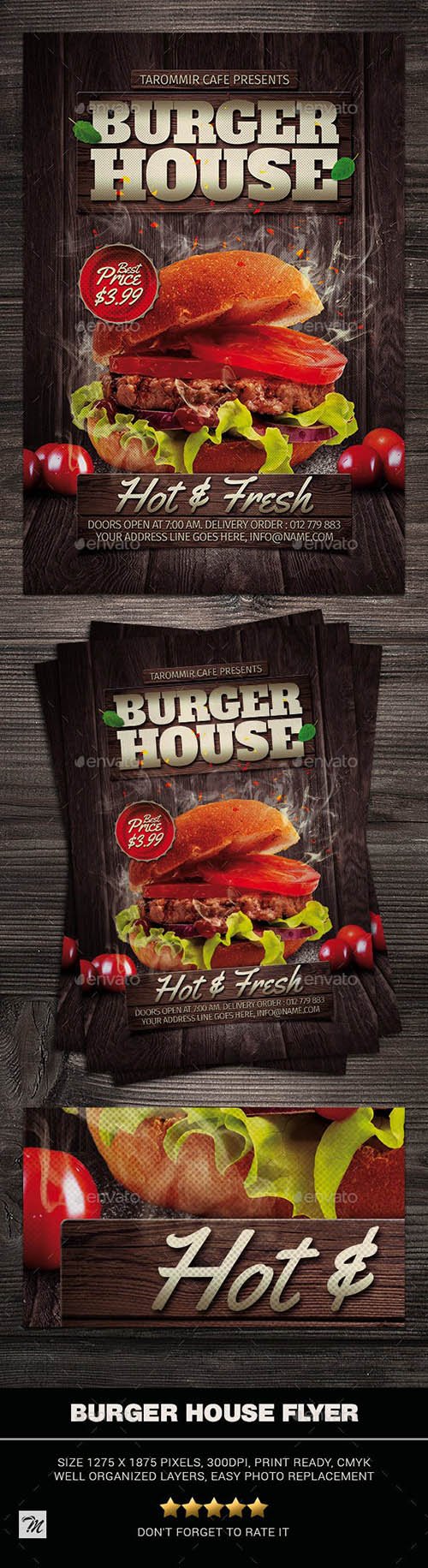 Burger House Flyer 23536553