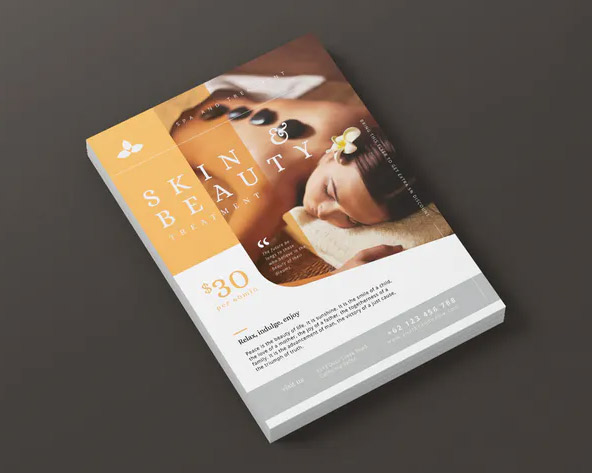 Beauty Spa Promotion AI and PSD Flyer Vol.3