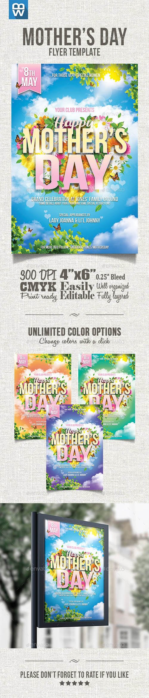 Mother's Day Flyer Template