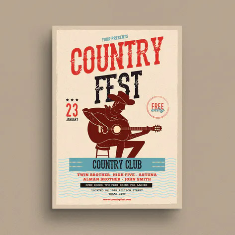 Country Festival Event Flyer