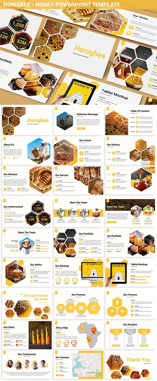 Honigbee - Honey Powerpoint Template