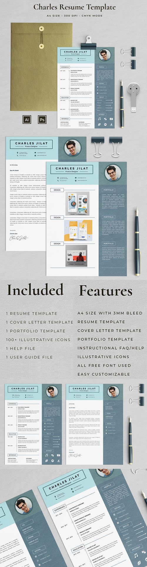 Charles Resume Vector Template