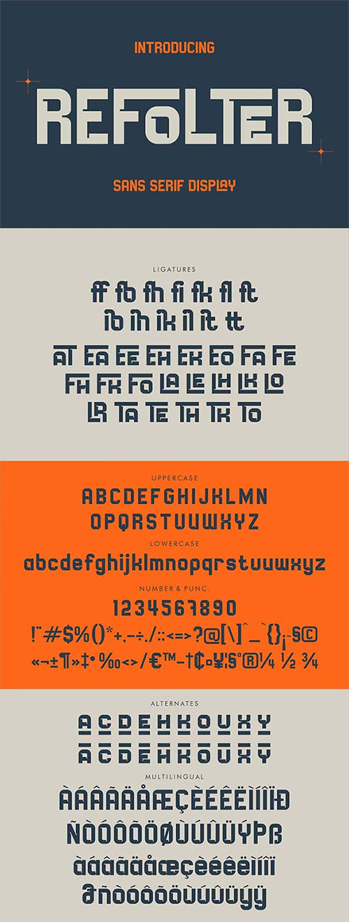 Refolter Sans Serif Display Font LS Z6U4678