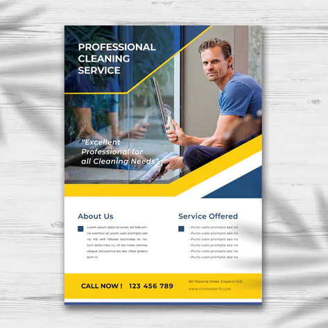 Professional Cleaning Service PSD