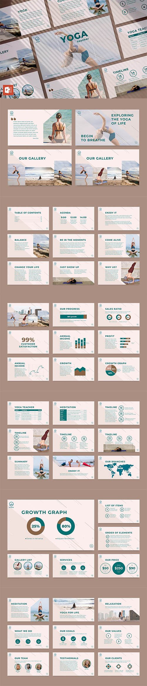 Yoga Instructor PowerPoint Presentation Template