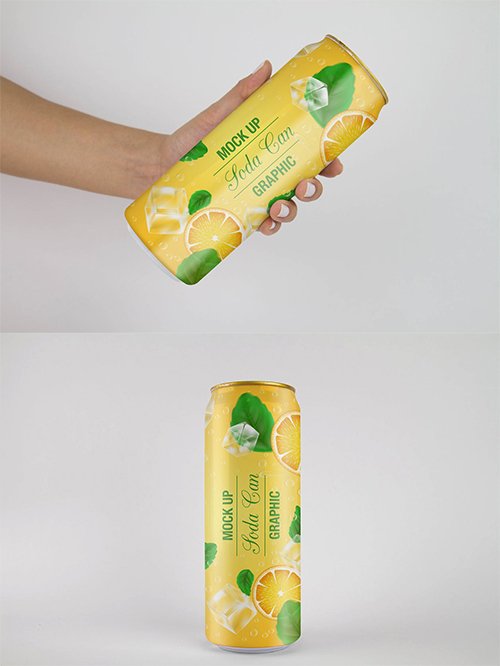 Large Can Mock Up PSD