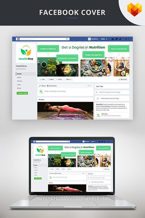 Nutrition Timeline Cover For Facebook Social Media