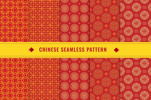Chinese Seamless Pattern Vector v2