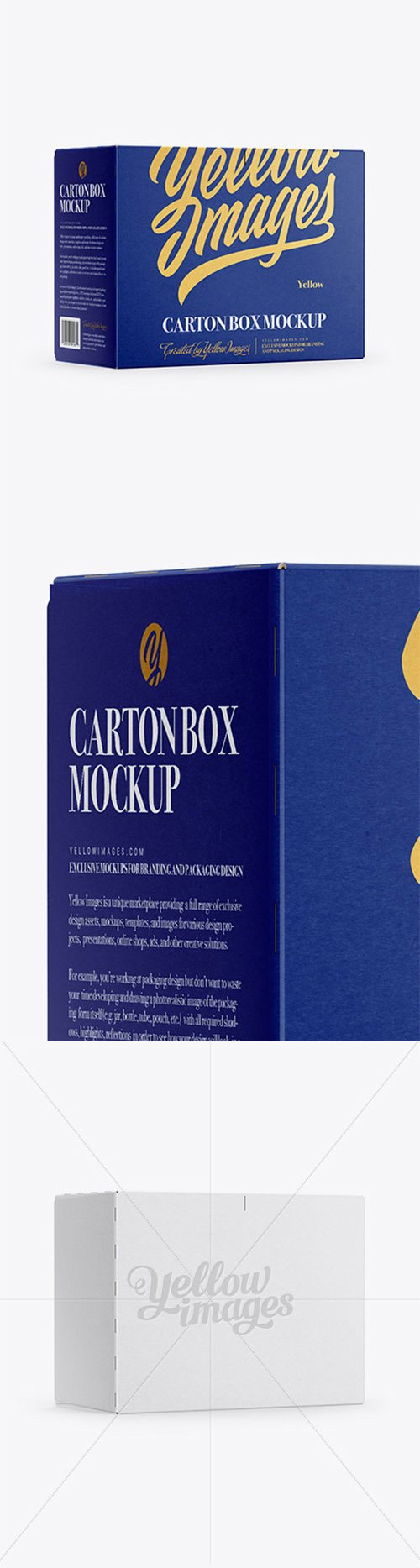 Cans Paper Package Mockup - Half Side View