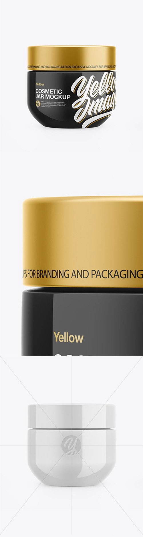 Glossy Cosmetic Jar Mockup