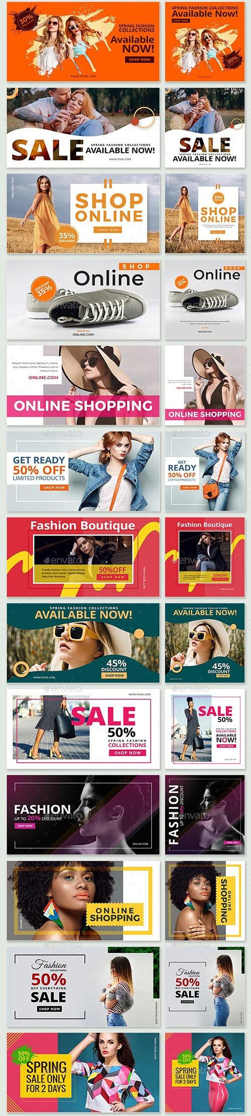 Facebook & Instagram Fashion Banners